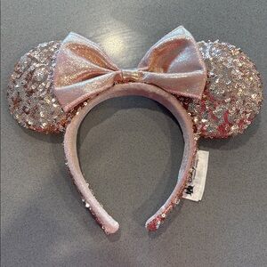 Disney Pink Sequin Minnie Mouse Ears Headband